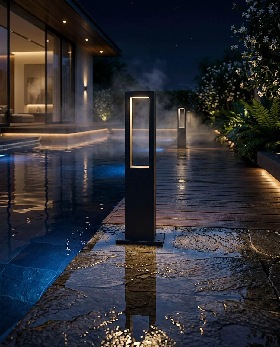 Dikey Pencereli Havuz ve Spa Direği LND-037