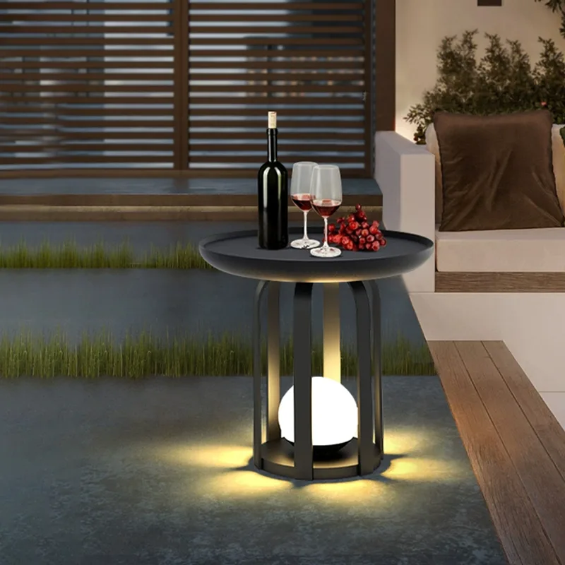 Küre Işıklı Yuvarlak Sehpa ORI-032