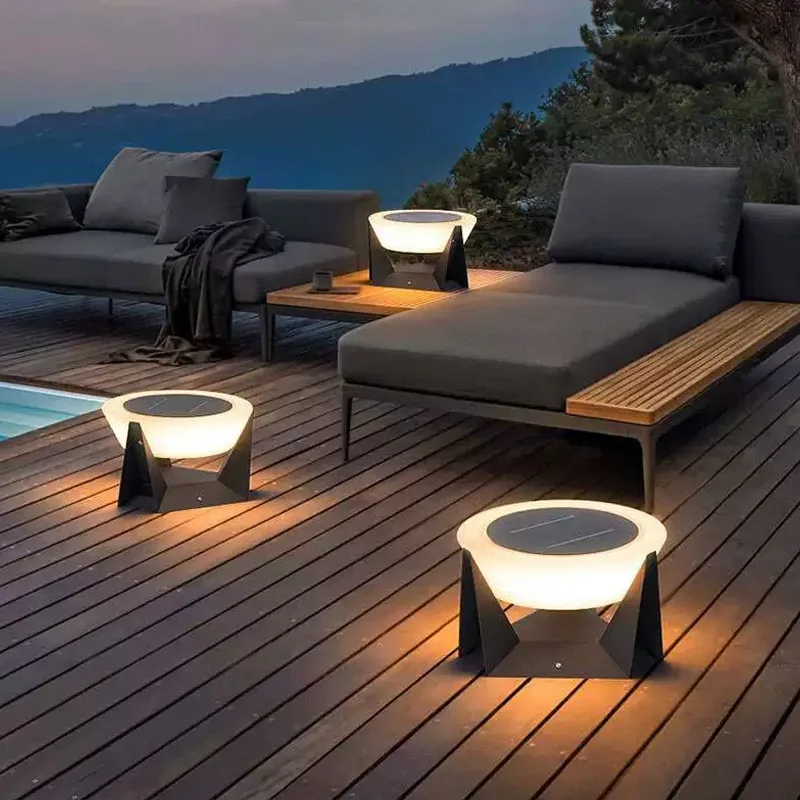 Üçgen Ayaklı Solar Yuvarlak Sehpa ORI-113