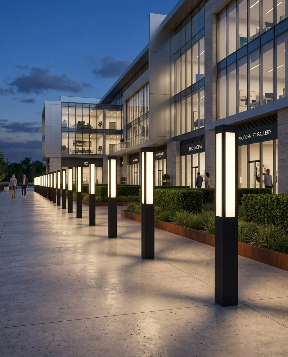 Yüksek Opal Panelli Cadde ve Vitrin Direği LND-017