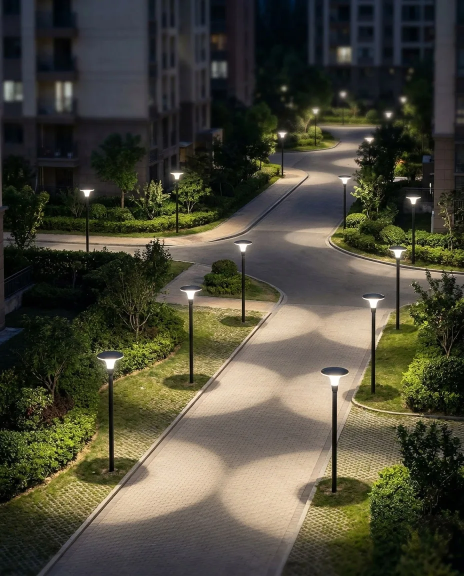 Yuvarlak Kubbe Başlıklı Site İçi Yol Direği LND-067